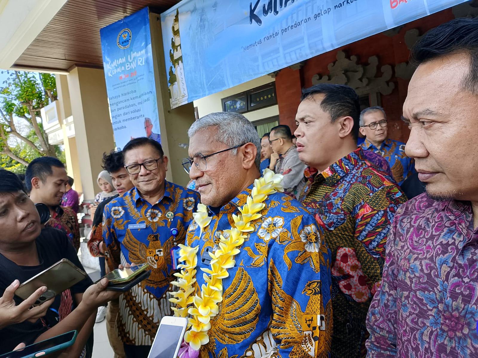Kepala Badan Narkotika Nasional (BNN) Komjen Pol. Marthinus Hukom. (balihotnews/nol)