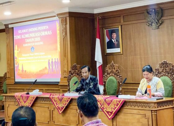 Foto: Kegiatan Temu Komunikasi Ormas yang digelar Badan Kesatuan Bangsa dan Politik (Kesbangpol) Kabupaten Badung di Ruang Kriya Gosana, Puspem Badung, Selasa, 29 Juli 2025. (Balihotnews/Ist).