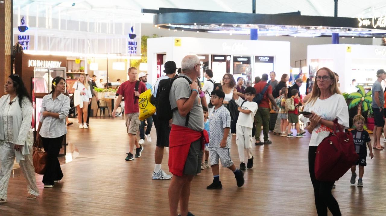 Suasana di Bandara Ngurah Rai. (balihotnews/bandarangurahrai)