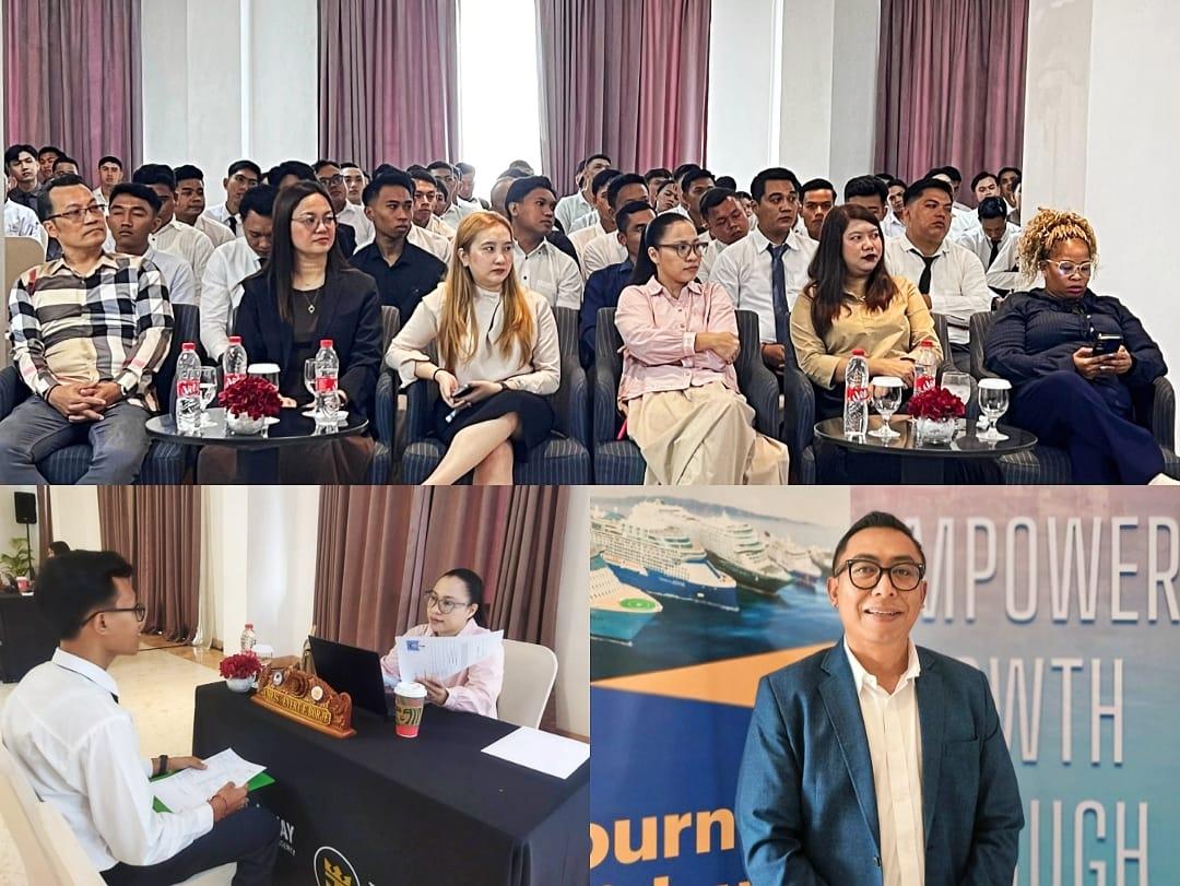 PT Inti Gema Nusantara (Cast-A-Way) Indonesia sebagai mitra resmi Royal Caribbean gelar final interview di Grand Palace Sanur Denpasar. (balihotnews/istimewa)