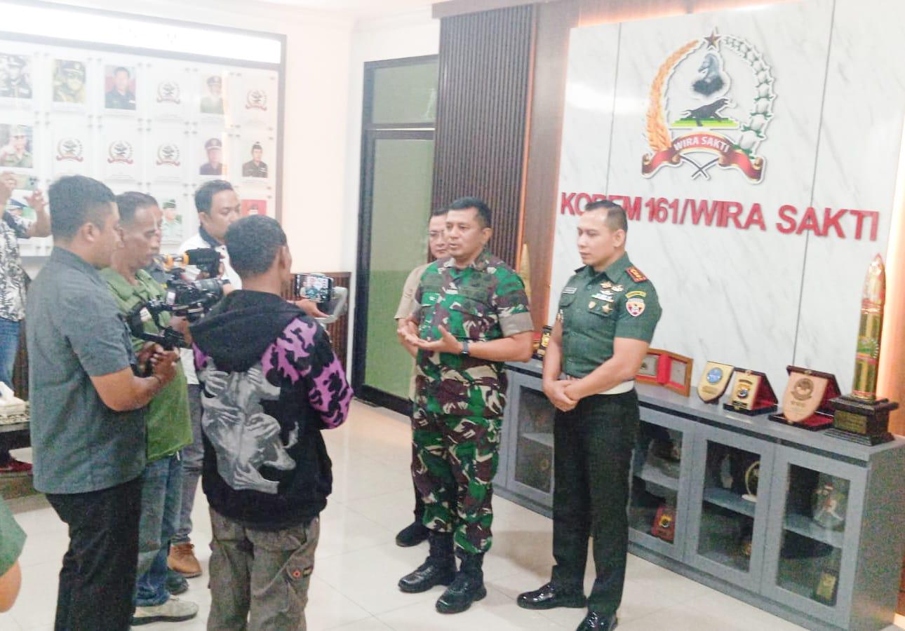 Komandan Korem (Danrem) 161/Wira Sakti Brigjen TNI Hendro Cahyono. (balihotnews/istimewa)