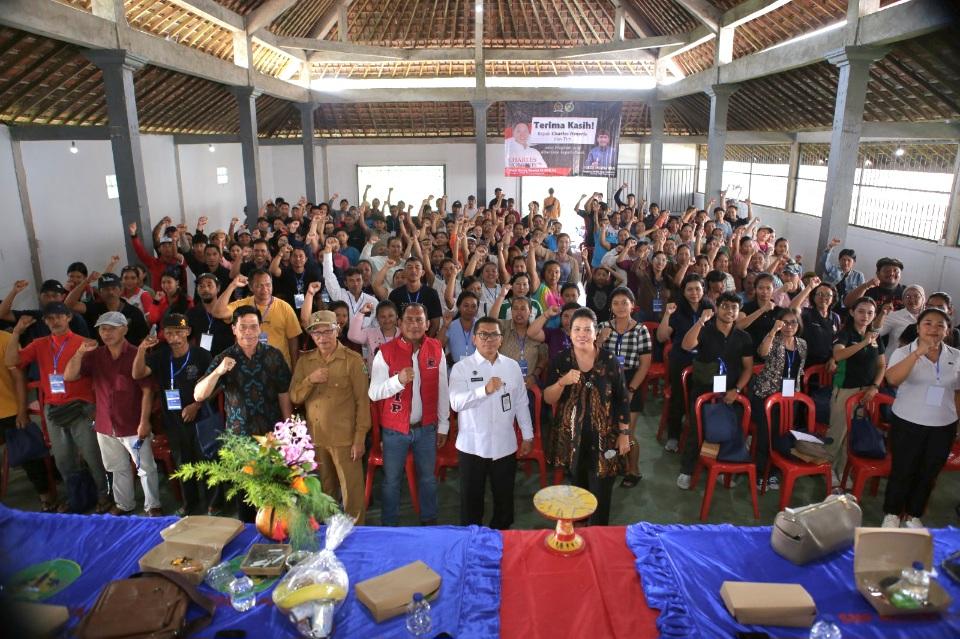 Sosialisasi Program Makan Bergizi Gratis (MBG) kembali menyasar wilayah Tabanan, kali ini di SMPN 4 Pupuan, Desa Pupuan, Senin (24/11/2025). (balihotnews/istimewa)