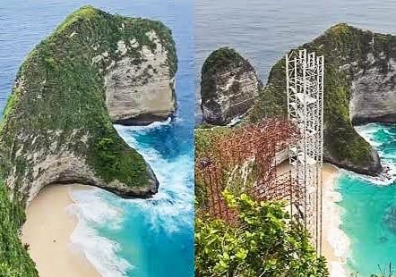 Kawasan wisata Kelingking, Nusa Penida. (balihotnews/istimewa)