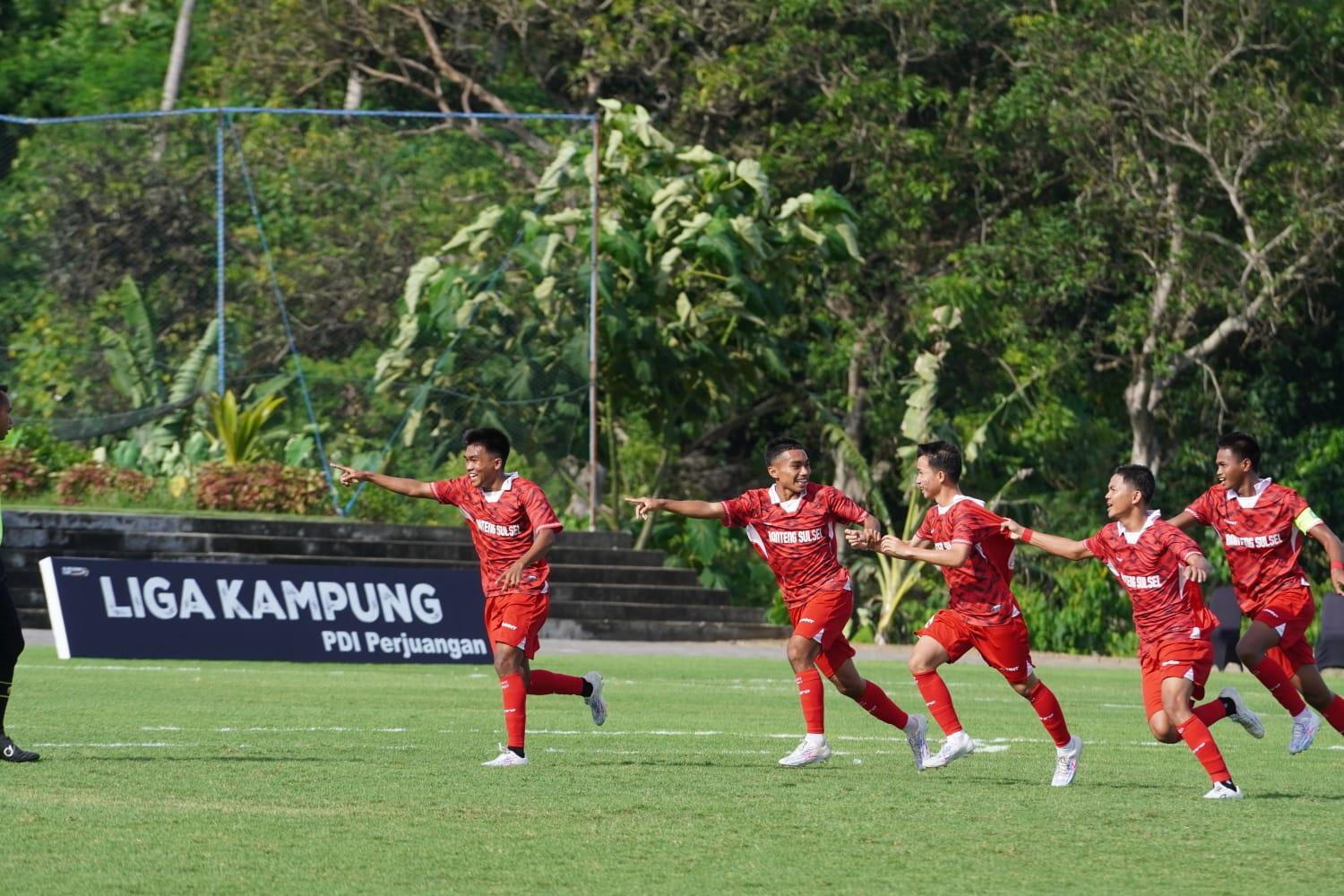 Tim Banteng Sulsel dalam Liga Kampung Soekarno Cup. (balihotnews/istimewa)