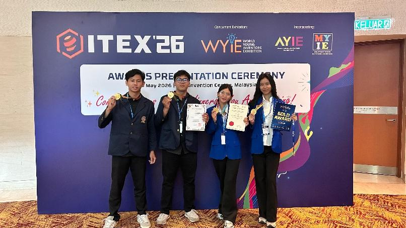 Mahasiswa asal Bali raih Gold Medal sekaligus Special Award dari World Invention Intellectual Property Association (WIIPA) dalam ajang World Young Inventors Exhibition (WYIE) 2026 di Kuala Lumpur, Malaysia. (dok.istimewa)