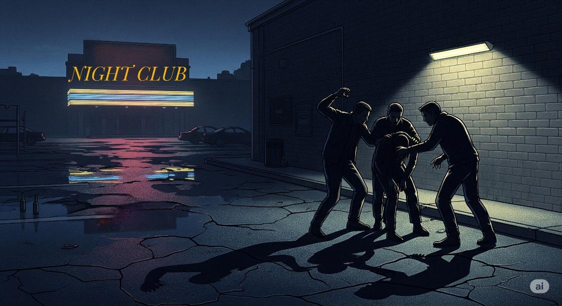 Ilustrasi pengeroyokan di night club. (balihotnews/ilustrasiai)