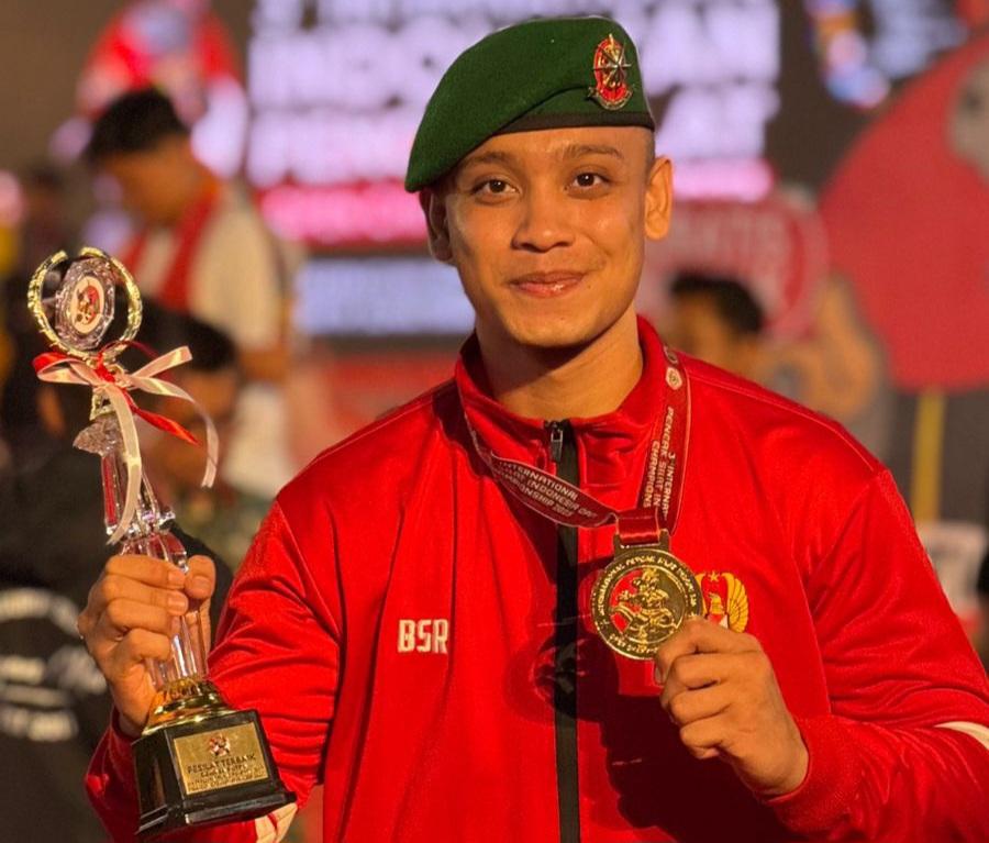 Serda I Kadek Adi Budiasta, Pesilat Terbaik pada ajang Pencak Silat International Indonesia Champ 3rd di Sumatra Utara, 4–10 Agustus 2025. (balihotnews/ist)
