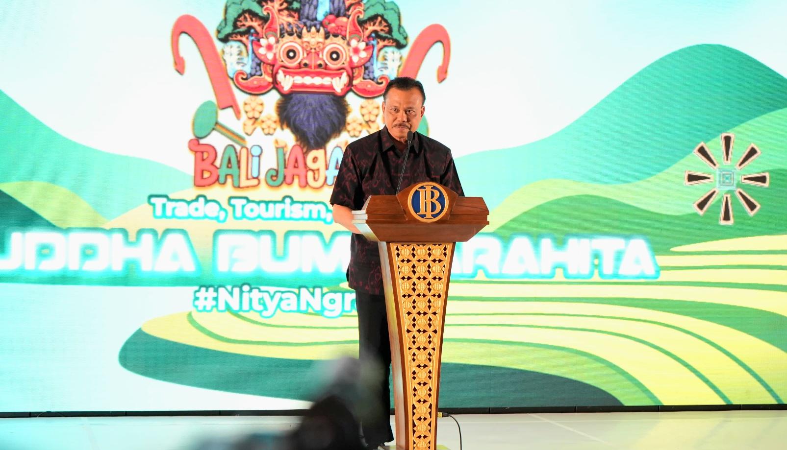 Sekretaris Daerah Provinsi Bali I Dewa Made Indra saat menghadiri penutupan Bali Jagaditha VII 2026 di Atrium Mall Bali Galeria, Badung, Minggu (7/6/2026). (Balihotnews/istimewa)