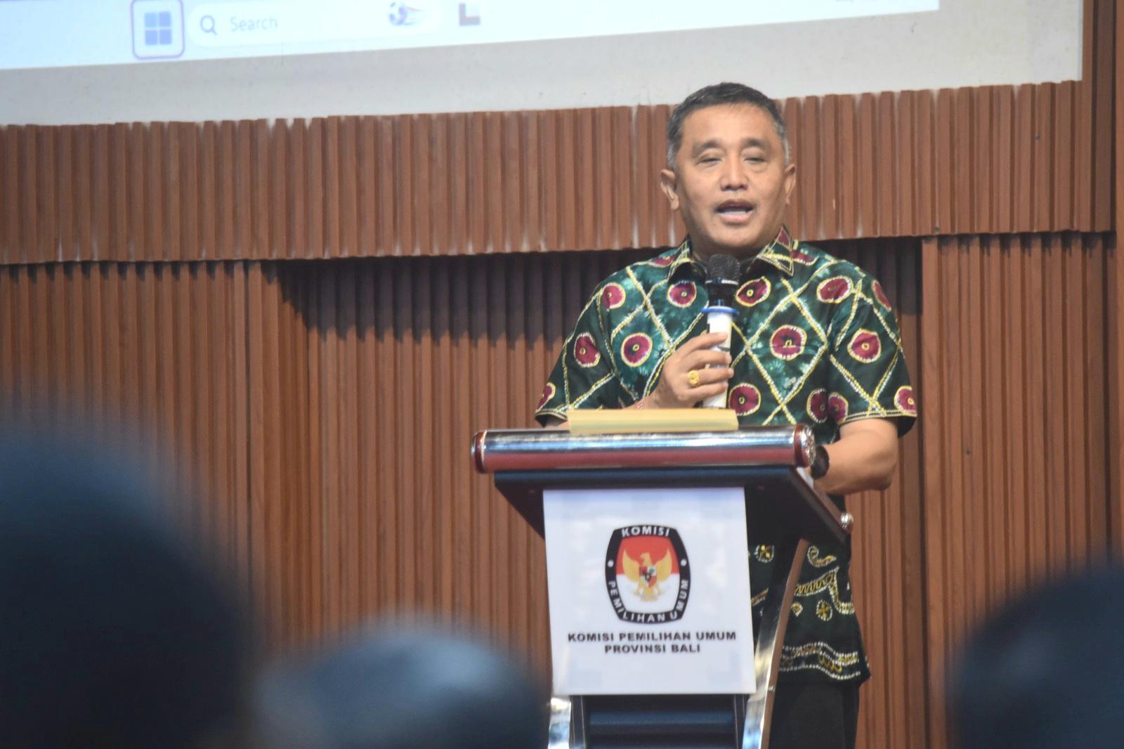 Ketua KPU Provinsi Bali, I Dewa Agung Gede Lidartawan. (Balihotnews/Ist)