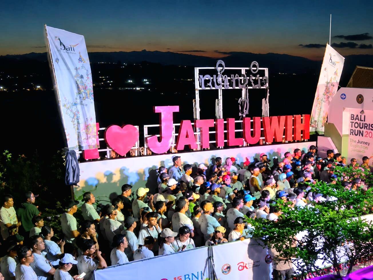 Suasana Bali Tourism Run 2026 di Jatiluwih, Kabupaten Tabanan, Minggu (21/6/2026). (Balihotnews/ace)
