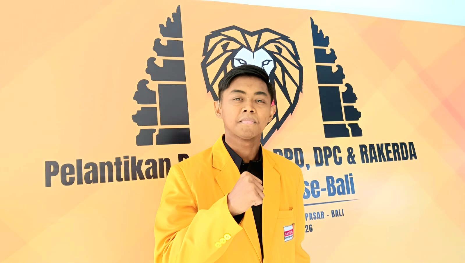 Ketua DPC Partai Hanura Klungkung, Gede Narayana Putra Mahardika. (Balihotnews/dre)