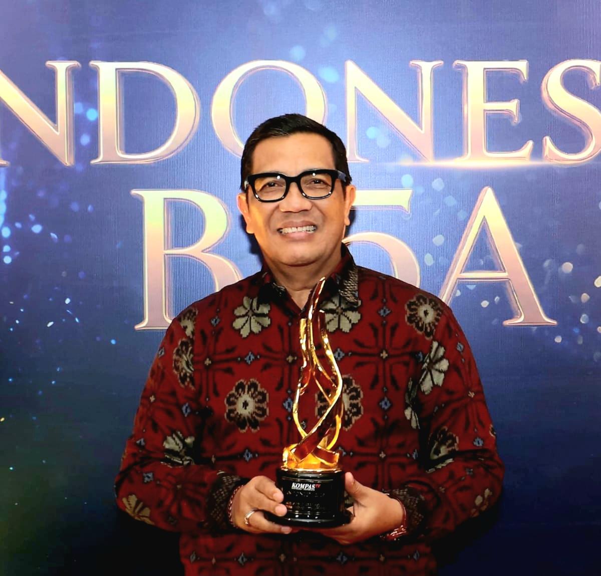 Bupati Tabanan I Komang Gede Sanjaya saat hadir dalam perayaan puncak HUT ke-15 Kompas TV di Birawa Assembly Hall, Hotel Bidakara, Jakarta, Rabu (9/9/2026). (Foto: Balihotnews/Ist)