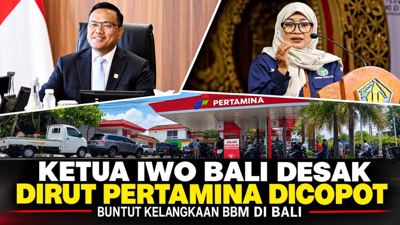 Kolase foto: Direktur Utama PT Pertamina Simon Aloysius Mantiri dan Ketua IWO Bali, Tri Widiyanti. (Balihotnews/red)